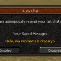 Auto chat message dracarys