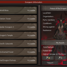 Dungeon Info redesign like aeldra